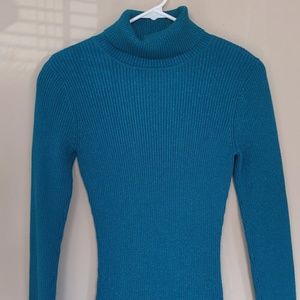 Blue sparkly turtleneck